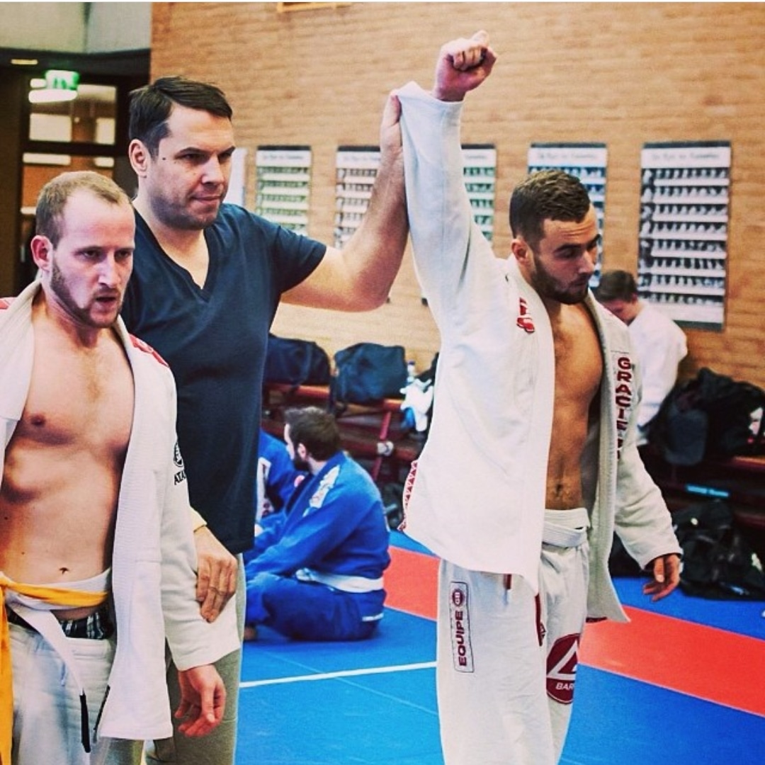 BJJ witte band winst dion 0